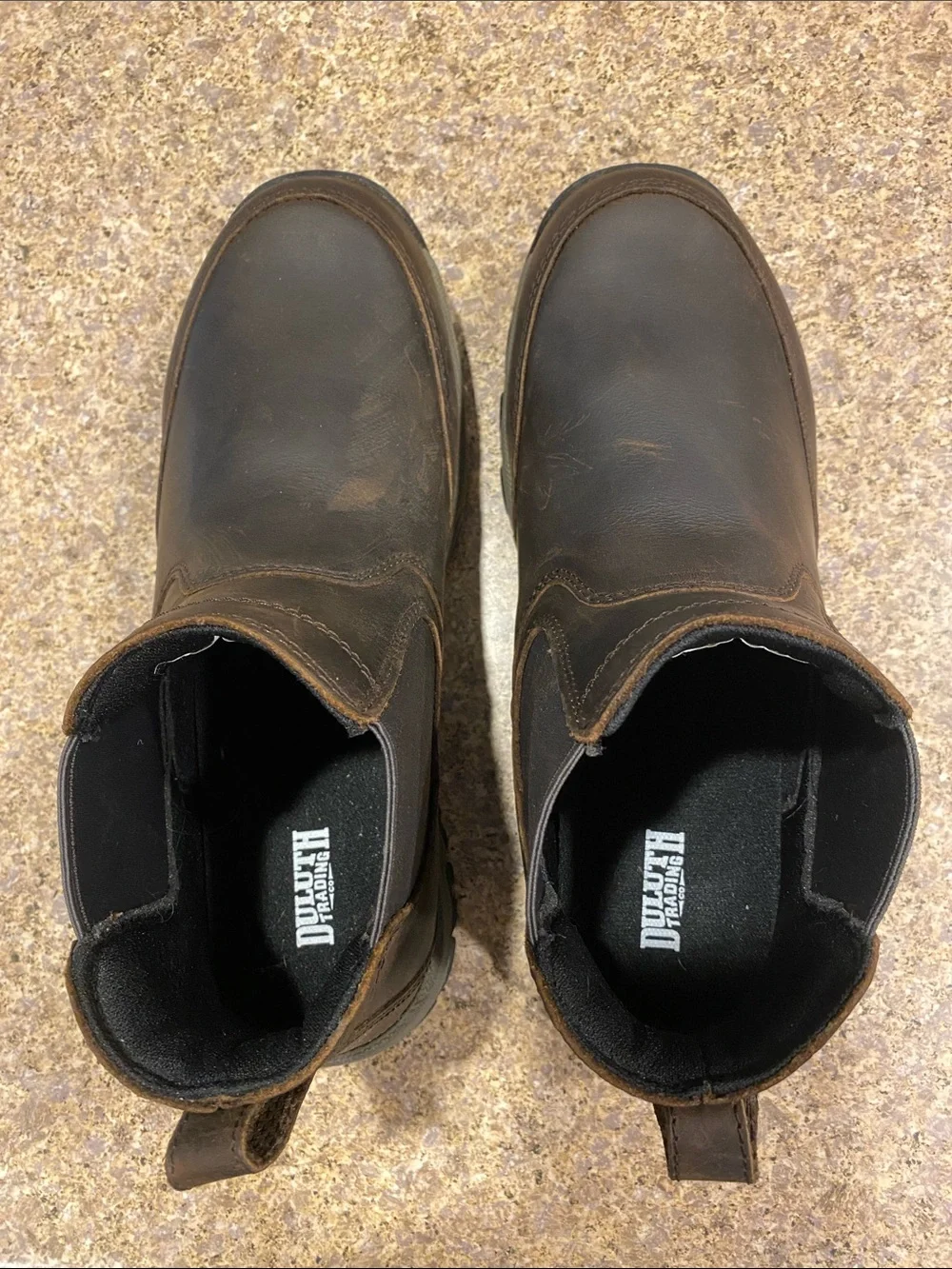 Duluth Trading Men’s Wild Boar Leather Pull On Boots Item 91854 Size 10 Medium